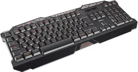Trust 18913 GXT 280 LED Illuminated Gaming Tastatur DE schwarz (deutsches Layout, QWERTZ, beleuchtet, 8 Media-Tasten