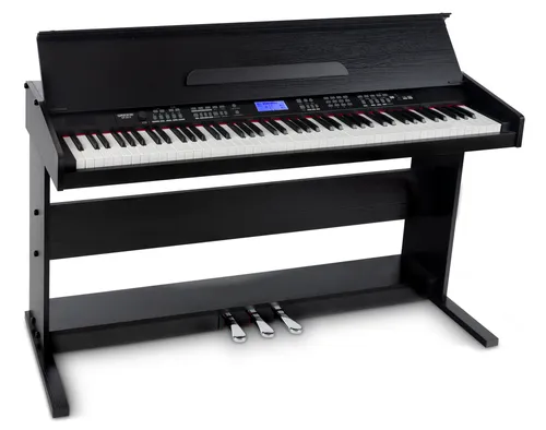 FunKey DP-88 II Digitalpiano schwarz - Kompaktes Digitalpiano mit 88 anschlagsdynamischen Tasten, 360 Sounds und Lernfunktion – ideal für Einsteiger und Fortgeschrittene.