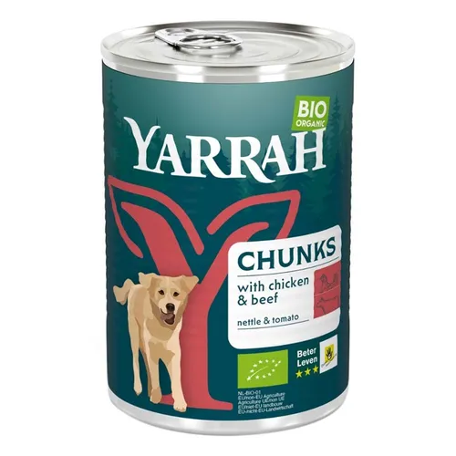 Dog Food Chunks Nassfutter - Rind Dose 405g | YARRAH