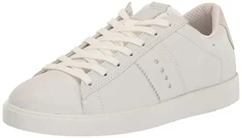 ECCO Damen Street Lite W Sneaker - White Shadow White, 41 EU - Damen-Sneaker aus hochwertigem Velours- und Vollnarbenleder, mit ECCO FLUIDFORM Technologie für individuellen Komfort und langanhaltenden Halt den ganzen Tag über.