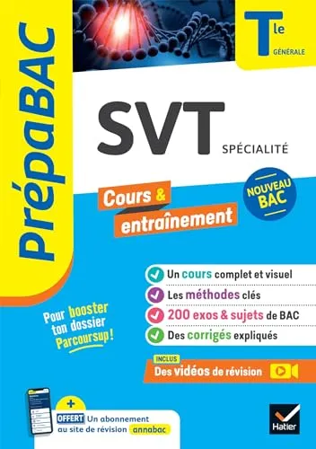 Prépabac - SVT Tle générale (spécialité) - Bac 2026: cours, méthodes & sujets corrigés (programme de Terminale)