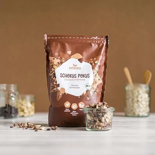 Oatsome - Schokus Pokus - Crunchy Toppings - Bio? Logisch! - Extra Crunchy - Ohne Zuckerzusatz - Bowl & Müsli Topping 230g
