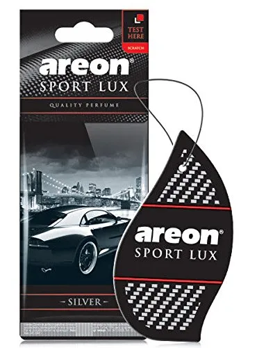 areon Sport Lux Qualit?t Parfum/K?ln Karton Auto-Lufterfrischer Sport Lux silber (5?St?ck)