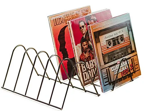 Schallplattenständer für 75 LPs | Matt Schwarz Metall - Eleganter Schallplattenständer aus hochwertigem Metall für bis zu 75 LPs. Vielseitig einsetzbar für Schallplatten, Bücher und Zeitschriften. Geprüfte Qualität für maximale Sicherheit.