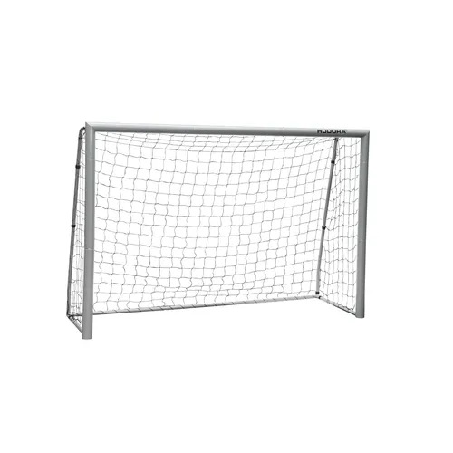 Hudora Football Goal Expert 240 - Fussball und Ballspiele - Stabiler, pulverbeschichteter Stahlrahmen für sicheren Spielspaß im Garten oder auf dem Sportplatz.