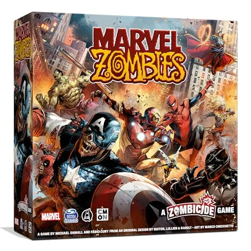 CMON Marvel Zombies A Zombicide Game (Core Box),Strategie-Brettspiel,Kooperatives Spiel für Jugendliche und Erwachsene,Zombie-Brettspiel,Durchschnittliche Spielzeit 90 Minuten,Hergestellt