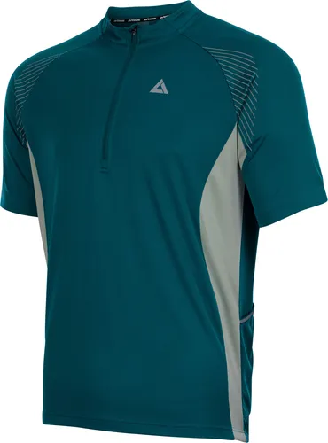 Airtracks Herren Fahrradtrikot Kurzarm Team II - Atmungsaktives Radtrikot in Grün, Größe S - Radsport-Trikots & -Shirts für Herren, atmungsaktiv und schnell trocknend, ideal für Frühling und Sommer mit reflektierenden Elementen und praktischen Rückentaschen.