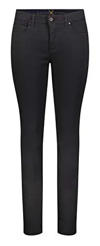 MAC Dream Skinny Jeans Damen, Gr. 40, schwarz - Hoch elastische Skinny-Jeans im Five-Pocket-Style, ideal für einen perfekten Sitz und figurbetonte Passform. Casual und pflegeleicht, perfekt für jeden Anlass.