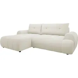 Mirjan24 Ecksofa Fliog mit Bettkasten, 3 Sitzer L-Form Sofa mit Schlaffunktion, Eckcouch für Wohnzimmer, Couch mit Bettfunktion (Velo 621, Seite: Links)