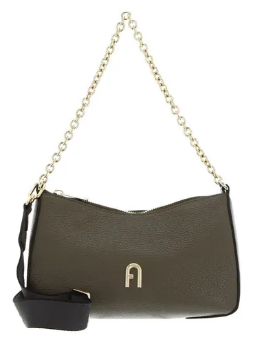 Furla Umhängetasche Mini Crossbody Double Strap aus echtem Leder in Grün - Elegante Umhängetasche aus hochwertigem Leder, ideal für den Alltag. Mit verstellbarem Schulterriemen und praktischem Reißverschluss bietet sie Stil und Funktionalität.
