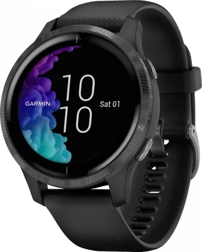 GARMIN Sport-GPS-Uhr aus Schwarz und dunkel Band