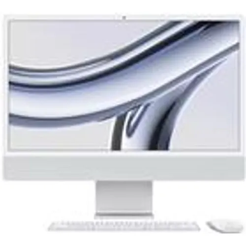 Apple iMac 24" Retina 4,5K 2023 M3 - Octa-Core Prozessor, 256GB SSD und beeindruckende 8C GPU in elegantem Silber
