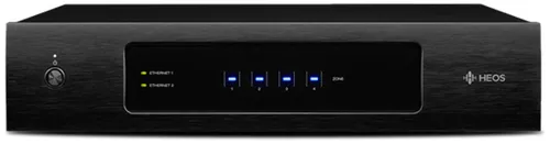 Denon HEOS DRIVE schwarz 4 Zonen Multiroom Verstärker mit Heos Built in