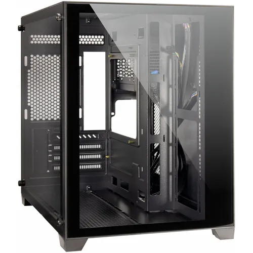 IT88881361 - Inter-Tech Micro-ATX C-501 Aspect, elegantes Gaming-Case mit Tempered Glass und flexiblem Kühlsystem