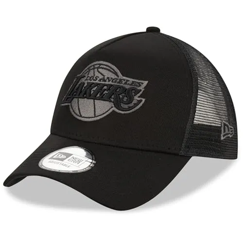 New Era Unisex NBA 9Forty AFrame Trucker Basecap - Offizielle A-Frame Truckercap mit gesticktem Los Angeles Lakers Logo, ideal für Basketballfans und modisch kombinierbar. Hochwertiges, langlebiges Material sorgt für Komfort und Stil.