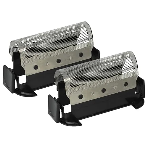 vhbw 2x Scherfolie Ersatz für Braun 428, 420, 422 für Elektrorasierer + Rahmen, schwarz/silber