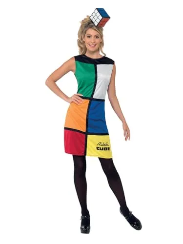 Rubik's Cube Costume (S) - Authentisches Partyzubehör für kreative Kostümpartys, ideal für jedes Fest!