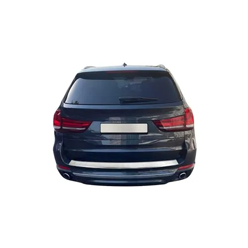 OMAC Ladekantenschutz für BMW X5 F15 2013-2018 – Edelstahl Silber - Schützen Sie die Ladefläche Ihres BMW X5 F15 vor Kratzern und Stößen. Der langlebige Edelstahl bietet eine elegante Optik und ist einfach zu installieren – kein Schneiden oder Bohren nötig. Ideal für den täglichen Gebrauch.