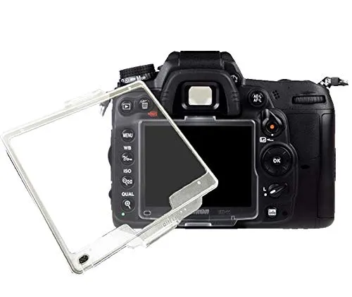 D90 LCD-Displayschutzfolie kompatibel für Nikon D90 SLR-Kamera (Ersatz für BM-10), transparent, ABS-Displayschutzfolie (2 Stück)