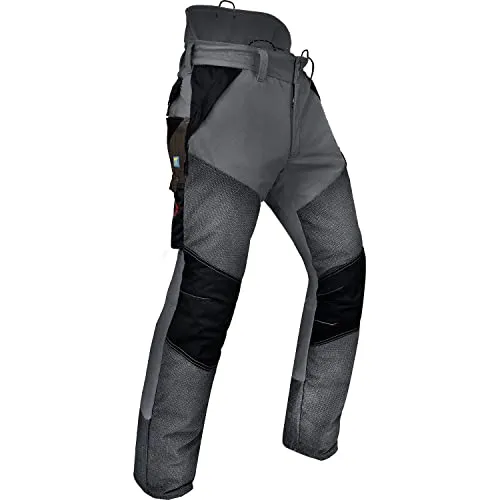 Pfanner Schnittschutzhose Kev-Extrem Klasse 1, Farbe:grau, Größe:M