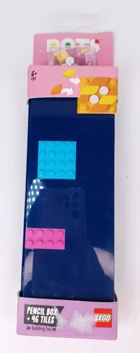 Euromic LEGO DOTS hard pencil box + 46 colourful tiles