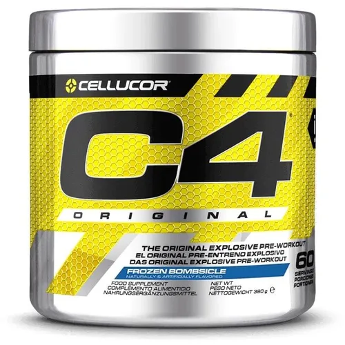 Cellucor C4 Original - 390g Frozen Bombsicle - Sportnahrung für mehr Energie und Fokus im Training, enthält Creatin, Beta Alanin und Koffein, reicht für 60 Einheiten!