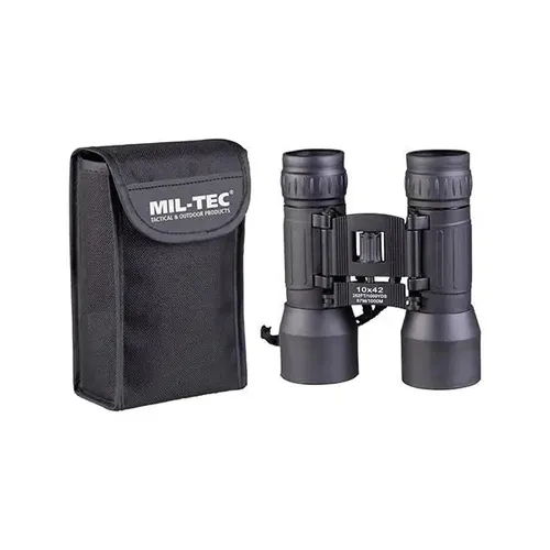 Mil-Tec Fernglas 15703002 – Schwarz, Einheitsgröße - Ferngläser, leicht und kompakt mit stufenloser Fokussierung und weichen Augenmuscheln für maximalen Komfort beim Beobachten.