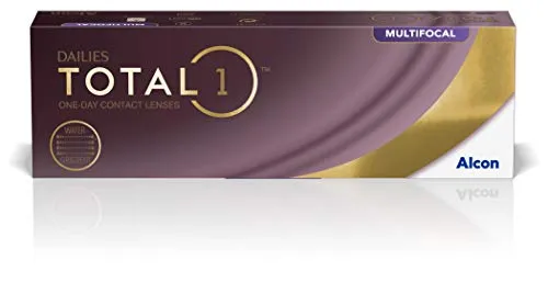 Dailies Total 1 Multifocal Tageslinsen - 30 Stück für scharfes Sehen - Kontaktlinsen für Altersweitsichtigkeit mit Wassergradient und exzellentem Tragekomfort. Ideal für den ganzen Tag, auch nach 16 Stunden.