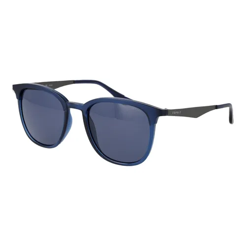 Esprit Sunglasses ET39126 507 51 - Rechteckige Sonnenbrille in Blau - Sonnenbrillen für Männer mit 100% UVA & UVB Schutz, stylisches rechteckiges Design und komfortable Passform. Lieferung inklusive Branded Beutel.
