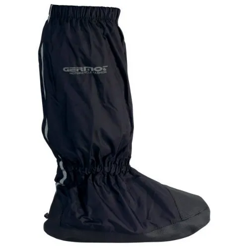 Germot Chio Motorrad Regengamaschen - Schwarz, Größe XL - Motorradhandschuhe mit winddichten und wasserdichten Eigenschaften, ideal für alle Jahreszeiten und für Unisex Erwachsene.