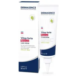 Dermasence Vitop Forte Rescue Pflegecreme - Handcreme für sehr trockene und gereizte Haut, spendet intensive Feuchtigkeit mit Hyaluronsäure und stärkt die Hautbarriere – ideal für akute Trockenheitsphasen.