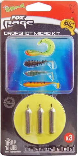 Fox Rage Dropshot Kit 3st 0.18mm / 5g / size 10