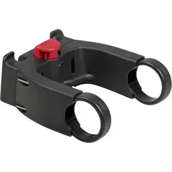 KLICKfix Halter Lenkeradapter für E-Bikes 0211EB - Körbe, robuster Lenkeradapter aus Kunststoff für E-Bikes mit einem Durchmesser von 22–31,8mm, ideal für sicheres Transportieren von Zubehör.