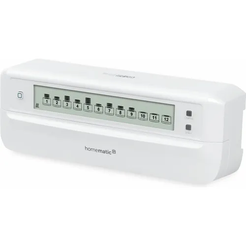 Homematic IP Smart Home Fußbodenheizungscontroller 12-fach - motorische digitale Steuerung, energieeffiziente Regelung für optimales Raumklima