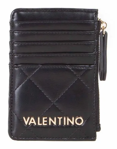 VALENTINO BAGS Kartenetui Credit Card Case, Nero - Elegantes Kartenetui aus 100% Polyurethan in stilvollem Rauten-Design, bietet Platz für 10 Karten und ist ideal für den täglichen Gebrauch.