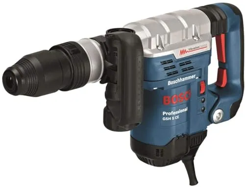 Bosch Stemmhammer GSH 500 - SDS Max, 1100 W, 12 Meißelpositionen und leichtes Design für präzise Meißelarbeiten in Beton