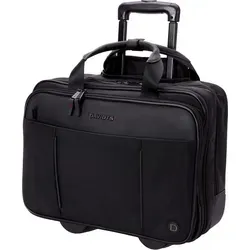 BOWATEX Mittelgroßer Pilotenkoffer mit Rollen, Schwarz, 42 cm - Praktischer Trolley mit 2 Hauptfächern und vielseitiger Organizer-Einteilung. Ideal für DIN A4 Unterlagen, leicht und wasserabweisend, perfekt für den täglichen Einsatz.