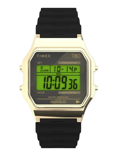 Timex Uhrenarmband TIMEX 80, GehÃ¤use : 100% Messing, Armband: 100% Harz