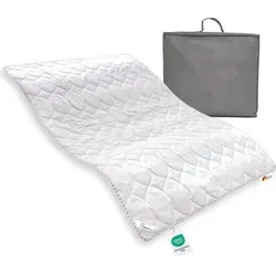 Leinen Sommerdecke 155x220 - Allergikerfreundlich und kühlend - Bettdecke aus 60% Leinen und 40% Baumwolle, ideal für heiße Nächte. Leicht, temperaturausgleichend und hygienisch, perfekt für Allergiker.