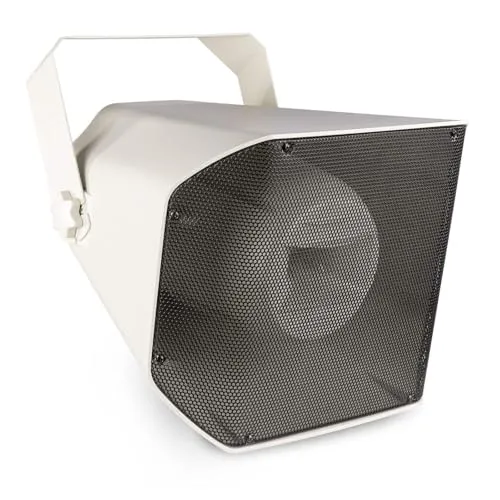 Power Dynamics HS650 - wasserfester Hornlautsprecher - 100V - 8Ohm - IP66 - Für Durchsagen und Hintergrundmusik
