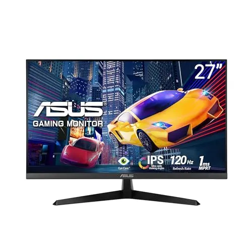 ASUS VY279HGR Eye Care - 27 Zoll FHD Gaming Monitor, 120Hz (OC), 1ms MPRT, mit Eye Care Plus Technologie und antibakterieller Behandlung