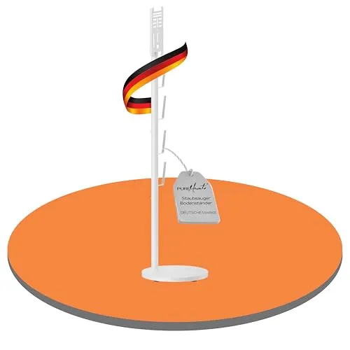 PM-VAC-81 - Puremounts Staubsaugerständer universell, weiß - Universeller Staubsaugerständer für Dyson, Philips & mehr, mit stabiler Basis und integriertem Kabelmanagement für ein sauberes Zuhause.