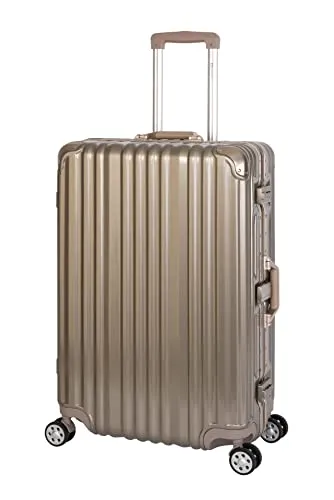 Travelhouse Hartschalen-Trolley London mit TSA Zahlenschloss - Koffer aus robustem Polycarbonat mit 4 drehbaren Rollen und Aluminium-Rahmen, ideal für sicheres Reisen und stylisches Gepäck.