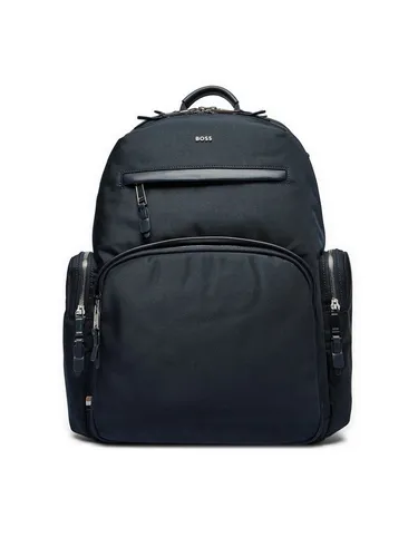 BOSS Rucksack 50504306 – Eleganter Herren Rucksack - Hochwertiger HUGO BOSS Rucksack aus strukturiertem Material mit praktischem Design und mehreren Taschen. Ideal für Arbeit und Reisen – stilvoll und nachhaltig dank recyceltem Polyester. Maße: 36,5 cm x 14,0 cm x 43,0 cm.