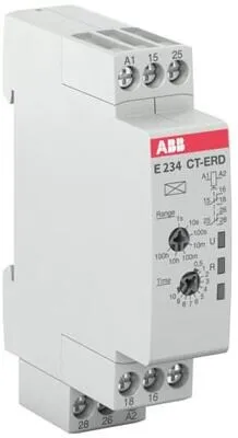 ABB CT-ERD. 22 Zeitrelais ansprechverzögert 2We, 24-48V - Zeitrelais mit nur 17,5 mm Breite, ideal für Hutschienenmontage. Flexibel einstellbare Zeitbereiche von 0,05 Sekunden bis 100 Stunden für vielseitige Anwendungen.