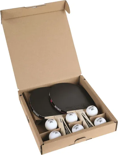 Butterfly Ovtcharov Tischtennis Set | 2x Schläger und 6x Bälle - Tischtennisschläger-Set für Allround-Spieler, inklusive praktischer Schlägerhülle und hochwertigen Bällen, ideal für Freizeit und Training.