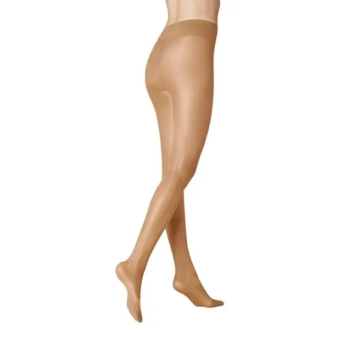 KUNERT Damen Strumpfhosen Leg Control 40 semi-blickdicht glänzend 40 DEN Cashmere 0540 42-44