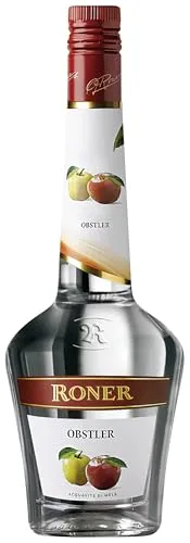 Roner Obstler 1l - Intensiv fruchtiger Apfelschnaps - Apfelschnaps mit intensiv fruchtigem Duft nach Äpfeln, ideal als Digestif oder zur Verfeinerung von Desserts, 1 Jahr im Edelstahl gelagert für harmonischen Geschmack.