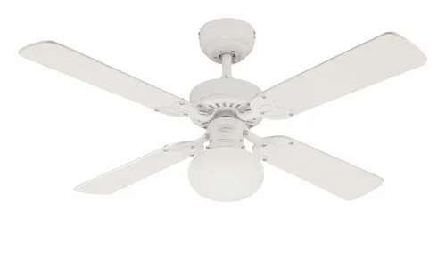Westinghouse Vegas Deckenventilator 39W - Ventilator mit 105cm Durchmesser, Wendeflügel in Weiß und Kiefer, ideal für ganzjährige Klimatisierung und nahezu geräuschloser Betrieb.