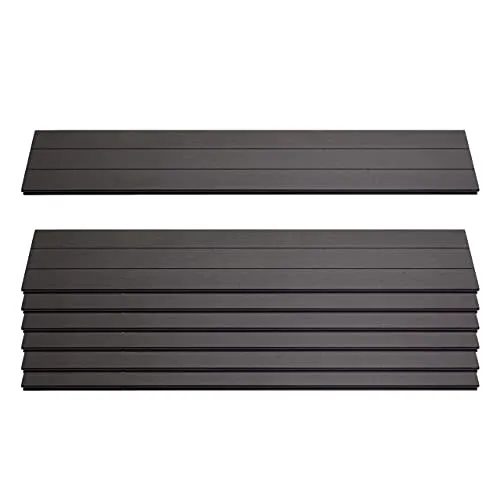 Mendler 7er Set Latten für WPC-Sichtschutz Sarthe - Dekorative Zäune, individuelle Anpassung für perfekten Sichtschutz, langlebig und aus FSC®-zertifiziertem WPC in eleganter anthrazit Farbe.